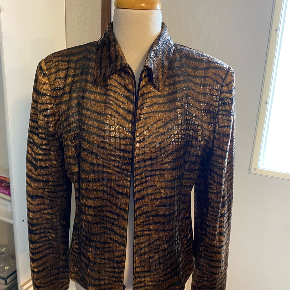 Stunning faux snake jacket